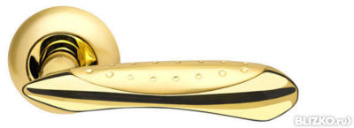 Ручка раздельная Armadillo Corvus LD35-1SG/GP-4 матовое золото/золото