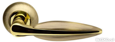 Ручка раздельная Armadillo Lacerta LD58-1AB/GP-7 бронза/золото