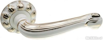 Ручка раздельная Laredo LD 312 WGP белая эмаль золото