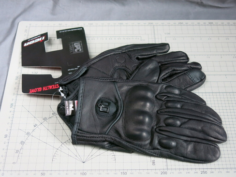 Перчатки Icon pursuit glove размер M чёрная кожа