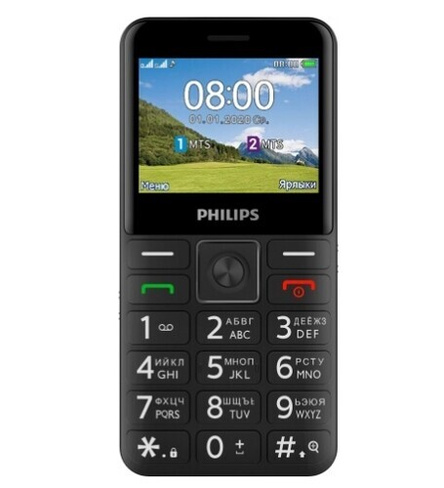 Сотовый телефон Philips XeniumE207Black