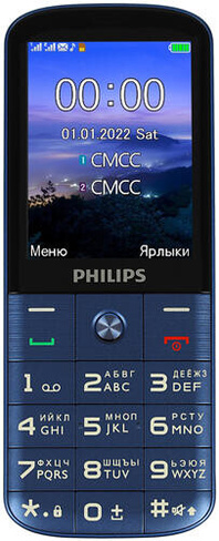 Сотовый телефон Philips XeniumE227Blue