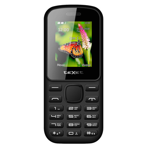 Сотовый телефон teXet TM-130Black/Red