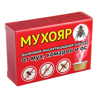 Дымовая шашка Мухояр от мух комаров и ос 50 г - 50 г