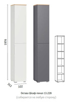 Шкаф-пенал в прихожую Октава (МФ Моби, г Нижний Новгород)