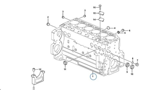 Блок ДВС Volvo D6E VOE22468043, 21077566, 21679572, 22194205