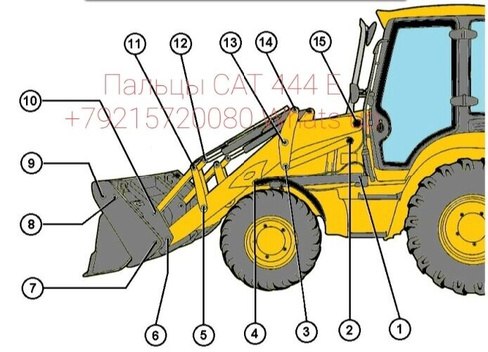 Пальцы Cat втулки CAT 444 E