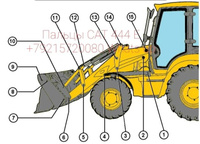 Пальцы Cat втулки CAT 444 E