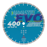 Диск сегментный DIAMASTER Laser EVO 400х25,4/20х28z железобетон Diamaster