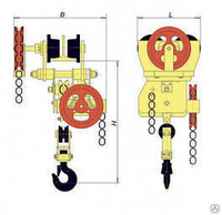 Таль ручная червячная передвижная Tor ТРЧП 5,0 т 9 м ВБИ TOR