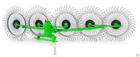 Грабли ворошилки ГВК-3,5М 5 колес захват 3,5 м, 6 мм Нова