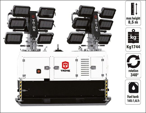 Передвижная мачта освещения TRIME X-Double 12х320 светодиодная Trime