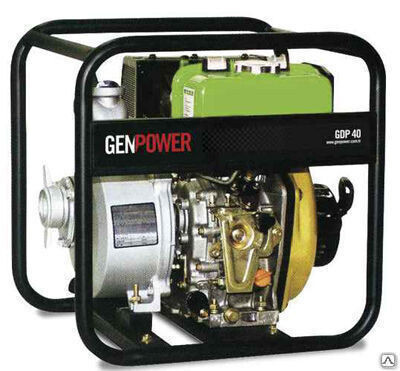 Мотопомпа дизельная GENPOWER GDP 40 GenPower