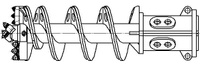 Бур шнековый лопастной Б-BAU01.52.000 диаметр бурения 520