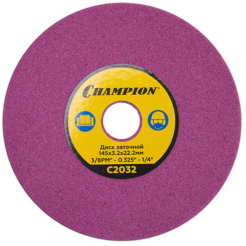 Диск заточной CHAMPION (3/8PM",0,325",1/4) 145х3,2х22,2 для станка C2001