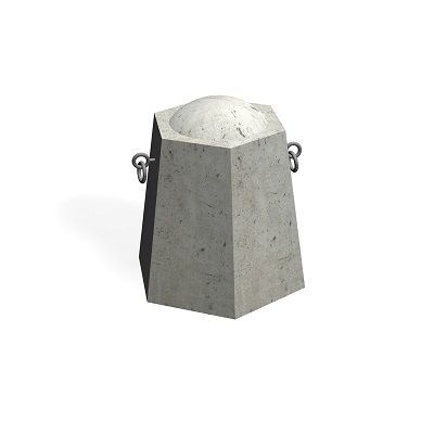 Тумба бетонная для забора