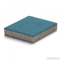 Брусчатка "Ромб" синяя на сером цементе (полная прокраска) ГОСТ 17608-91