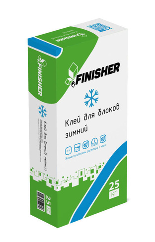 Клей для блоков Finisher (Кострома) зимний, 25 кг