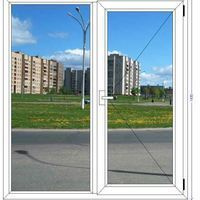 Окно ПВХ трёхкамерное Siegenia Classic 1450х1450 двухстворчатое