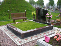 Обустройство территории на кладбище