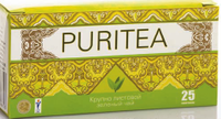 Чай Пьюрити, 25пак 50 шт -зелёный