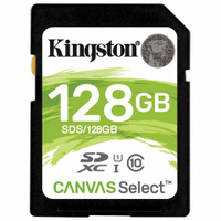 Карта памяти SDXC 128 GB KINGSTON Canvas Select Plus UHS-I U1 100 Мб/сек class 10 SDS2/128GB