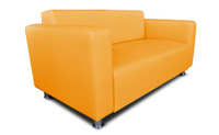 Офисный диван Вегас трехместный 190x75x85 см желтый