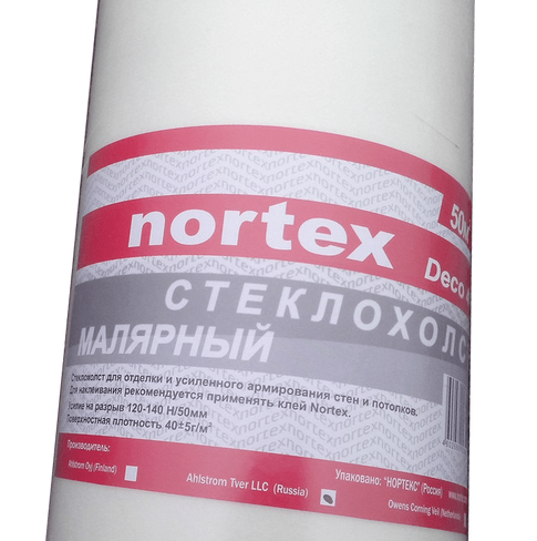 Cтеклохолст (Паутинка) Nortex U 35 Deco 1х50 м 40 гр/м2