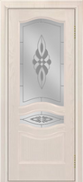 Дверь межкомнатная Лайндор АМЕЛИЯ тон 27 Жемчуг стекло Византия 700х2000