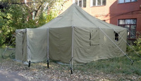 Памир 40. Палатка для полевых условий летняя внешний тент - ткань ПВХ