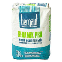 Клей усиленный для керамической плитки Keramik Pro 25 кг Bergauf 1 уп 56 шт