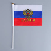 Флаг РОССИЯ, 14х21 см