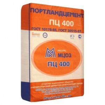 Цемент М400 (40 кг) МАГНИТОГОРСК