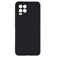 Чехол-накладка для Realme 8, черный силикон
