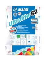 Клей для плитки и камня Mapei Ultralite S2 белый, 15 кг