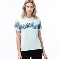 Женская футболка Lacoste с цветочным узором