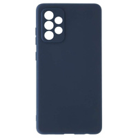Чехол-накладка для Samsung A72, темно-синий силикон