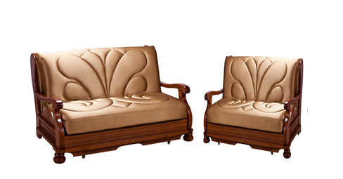Комплект мягкой мебели Милан с деревянными подлокотниками Фиеста