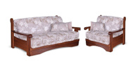 Комплект мягкой мебели Рея с деревянными подлокотниками Фиеста