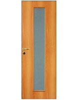 Полотно дверное ОЛОВИ Миланский орех ламинированное 800 х 2000мм со стеклом