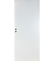 Полотно дверное с притвором Verda М10х21 ламинированное белое глухое с притвором с замком