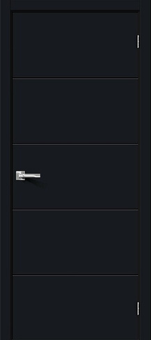 Дверь межкомнатная Граффити-2 Total Black BRAVO