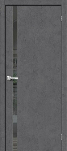 Межкомнатная дверь Браво-1.55 Slate Art Mirox Grey mr.wood