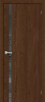 Дверь межкомнатная Браво-1.55 Brown Dreamline Mirox Grey ĒLPORTA