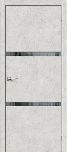 Межкомнатная дверь Браво-2.55 Look Art Mirox Grey mr.wood
