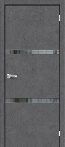 Дверь межкомнатная Браво-2.55 Slate Art Mirox Grey mr.wood