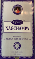 Индийское благовоние PPURE Blue silver nagchampa / Серебренная нагчампа