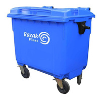Евроконтейнер пластиковый для мусора Razak 660 л синий