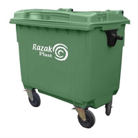 Евроконтейнер для мусора Razak 660 л зеленый