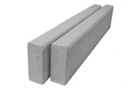 Поребрик бетонный Бетоформ 1000х200х80 мм, серый (42шт./под., вес 35 кг 1 шт.)